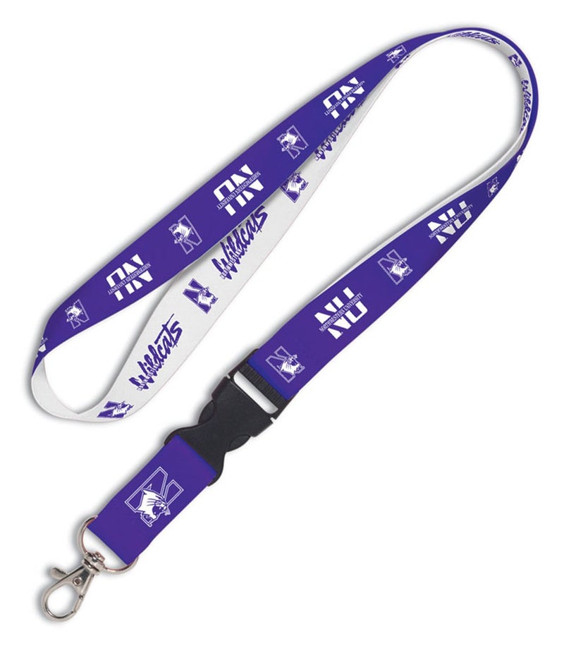 NCAA Northwestern Lanyard with Detachable Buckle, 3/4""